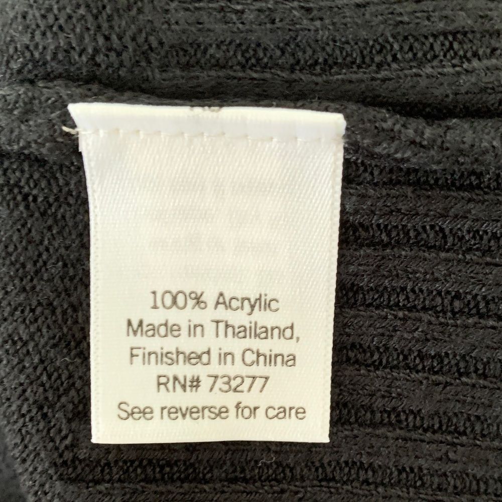 Croft & Barrow Women's Black Knit Open Front Cardigan Sweater Size XL - Picture 7 of 8